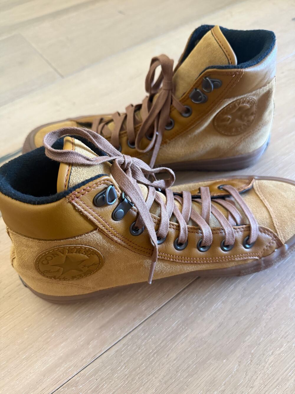 Converse All Star Mens Lift Ripple Hi Leather Suede Shoes Size 8